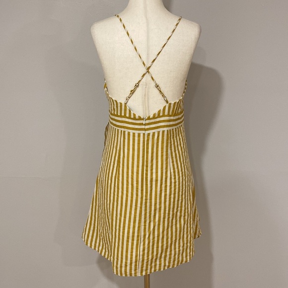 Lulu’s Central Park Yellow and White Striped Dress - Picture 6 of 7